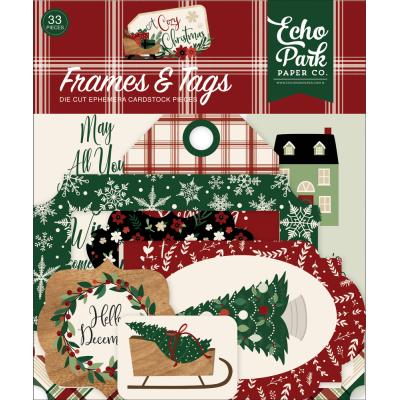 Echo Park A Cozy Christmas Die Cuts - Frames & Tags